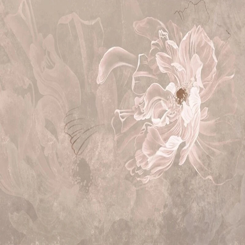 Light brown Flower Original decoration picture for TV bedroom home decoration background wall