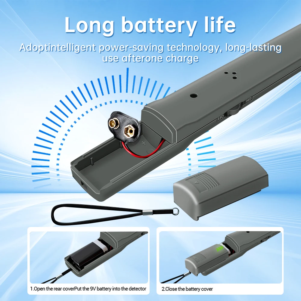 Metal Detector DM3004A Handheld Alarm High Sensitivity Metal Scanner Security Checker Pinpointer Search Coil Metal Detect Tool