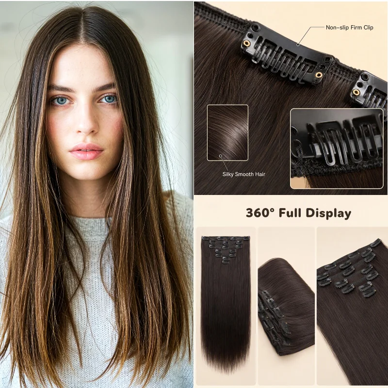 parrucca-con-clip-realizzata-con-capelli-umani-veri-7-pezzi-30-cm-liscia-8-p18-613-riutilizzabile-per-capelli-piu-lunghi-e-spessi-cambio-di-stile-vendita-all'ingrosso-dropshipping