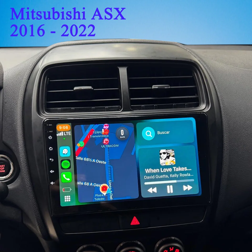 

Carplay Android 14 8G+128G For Mitsubishi ASX 2016 2018 2020 2022 Car Radio Video Audio A/V Multimedia Player GPS Navi 4G Sim BT