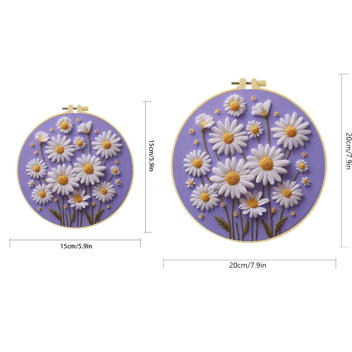 طقم تطريز ديزي للمبتدئين مقاس - مراجعة Embroidery Daisy Flower وسعره