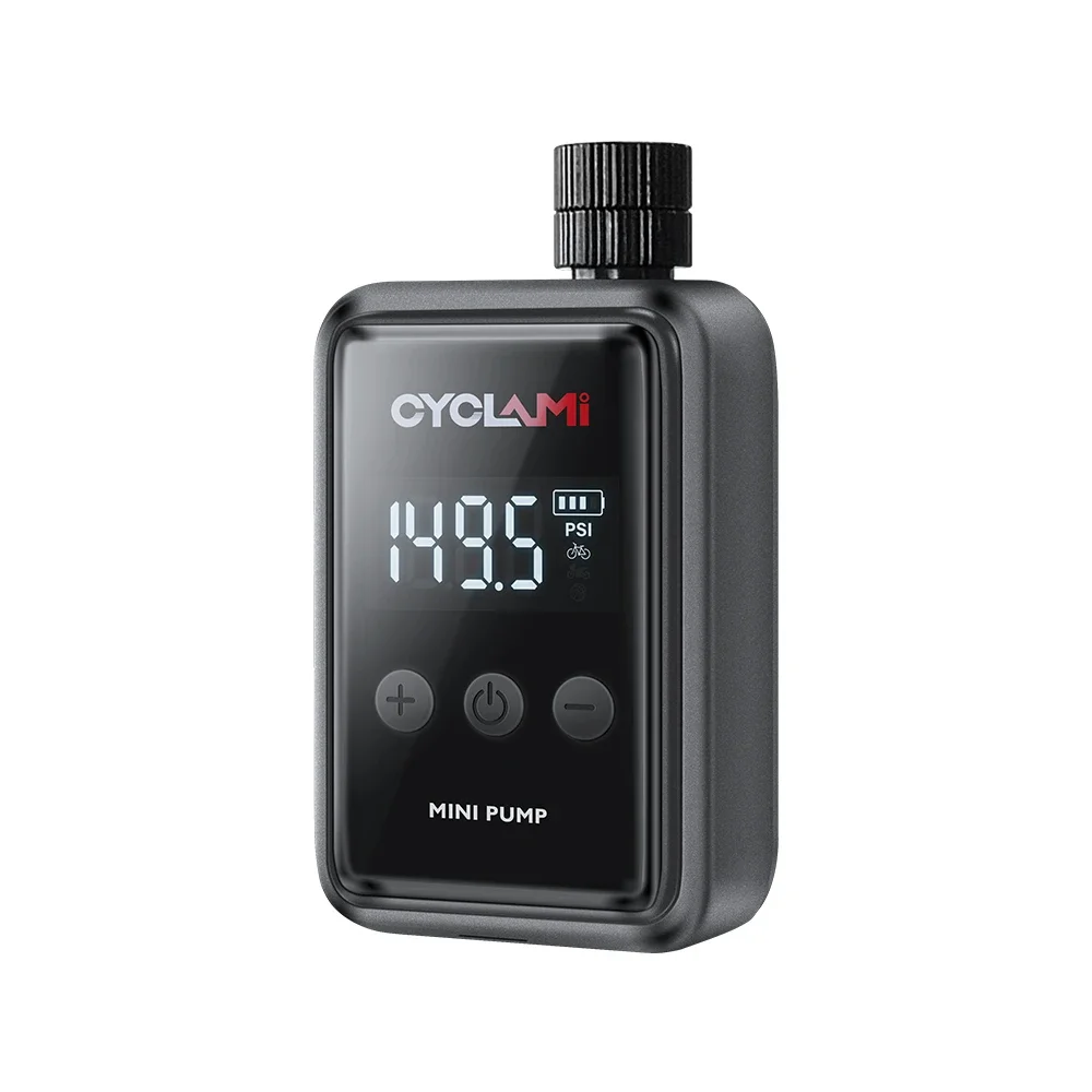 

CYCLAMI 150 PSI Bike Pump Electric Portable Mini Bicycle Tires Pump With Digital Gauge Tire Inflator Bike Air Pump