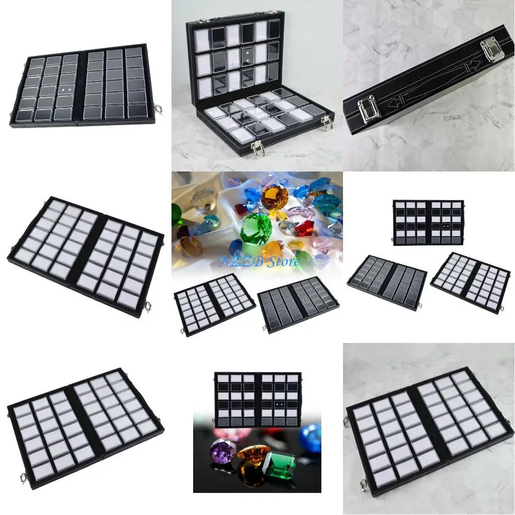 

T21F Travel Friendly Jewelry Storage Solution with Leather Transportation Design