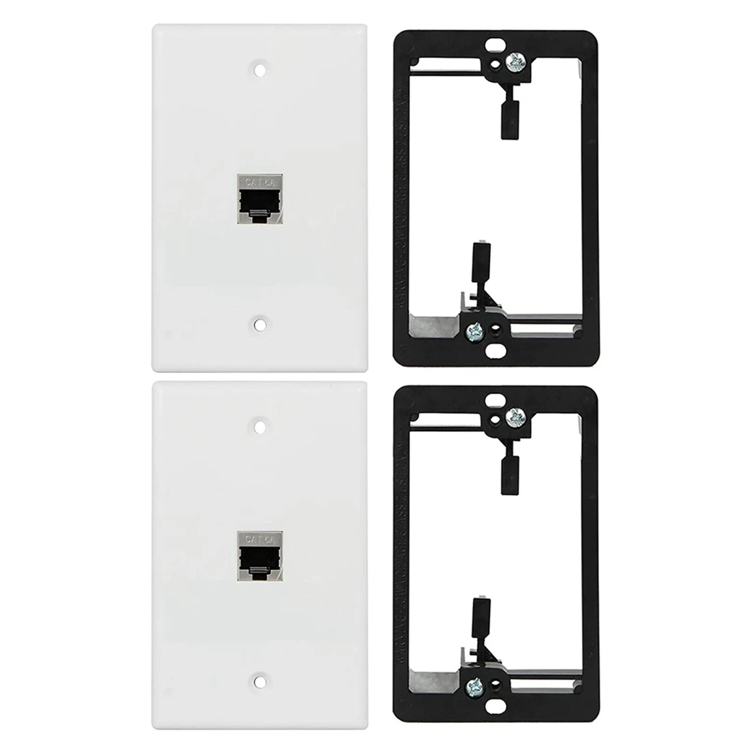 

Настенная пластина A49T Cat6, 1 порта, 1 группа RJ45 для настенной панели + монтажный кронштейн низкого напряжения + женский полноэкранированный CAT6A