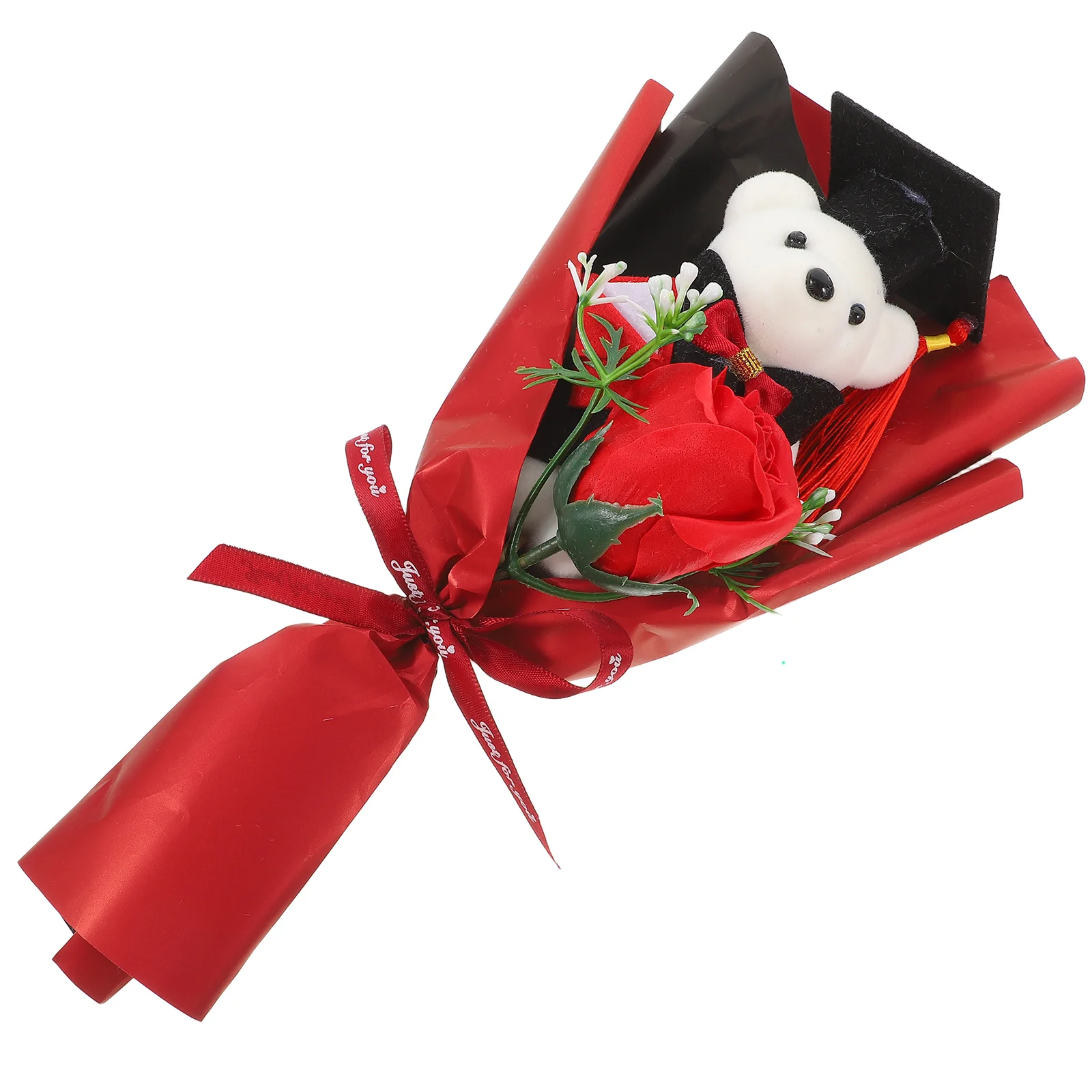 

Dr Bear Bouquet Gifts Flower Cloth Graduation Flowers Artificial Desktop Decoration