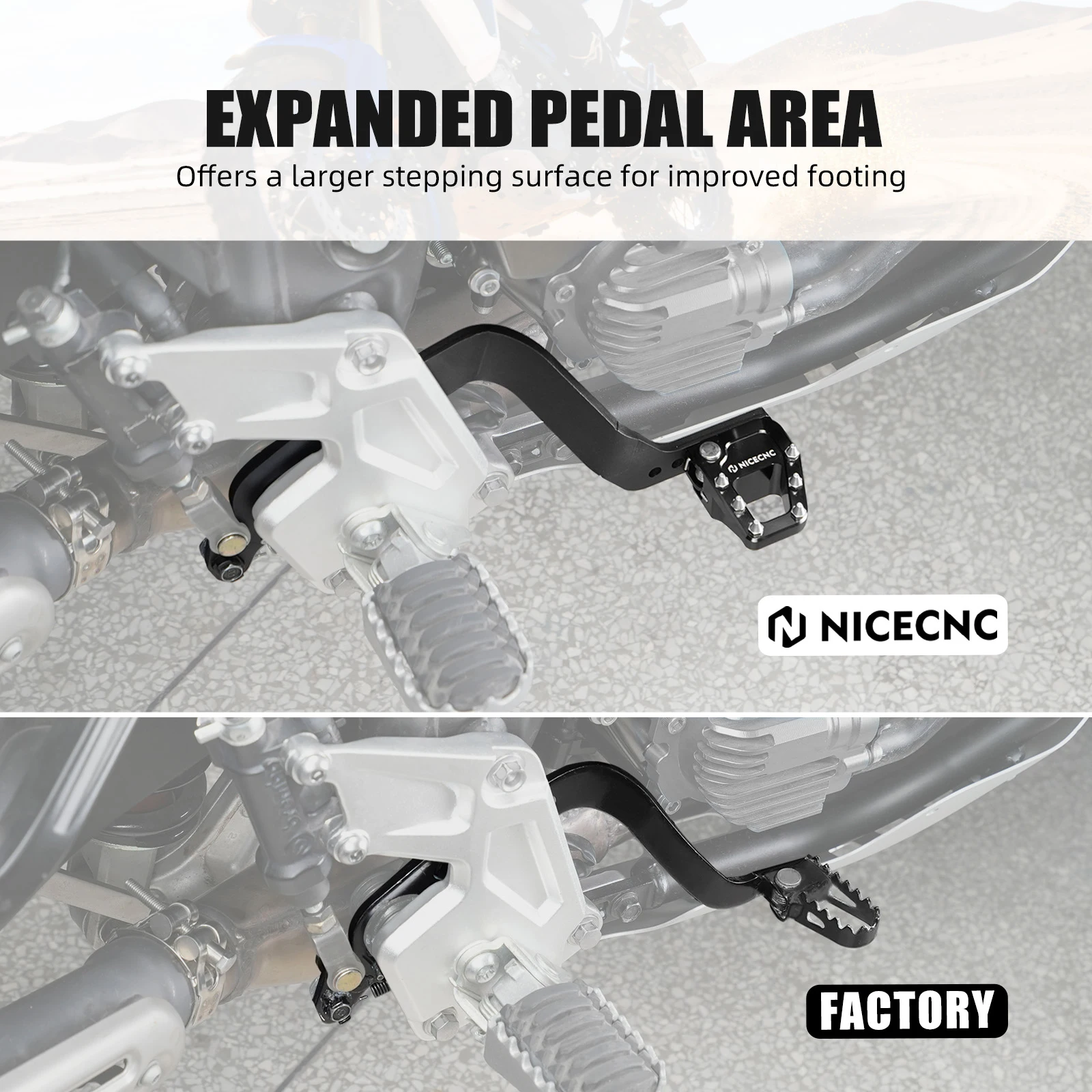 

NICECNC For 2019-2024 Yamaha Tenere 700 T700 T7 XTZ700 Footrests Footpeg/Foot Brake Pedal/Gear Shifter Lever