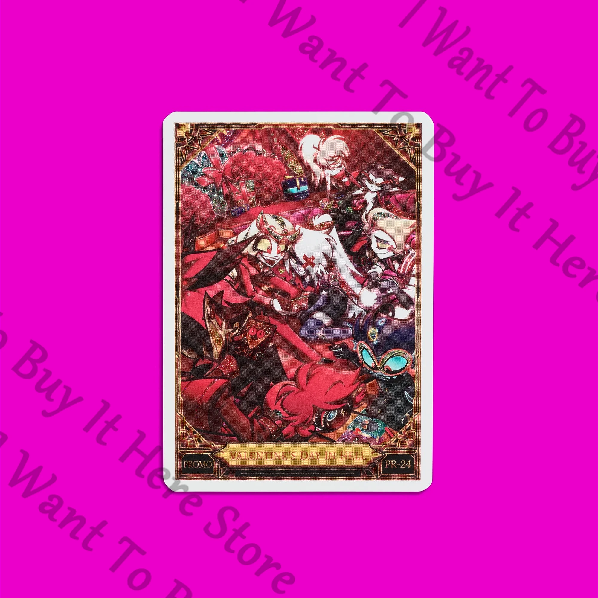 

Genuine Anime Hazbin Hotel Alastor Vox Val Lucifer Morningstar Velvet Cosplay Cartoon Card Acrylic Standing Sign Keyring Gift