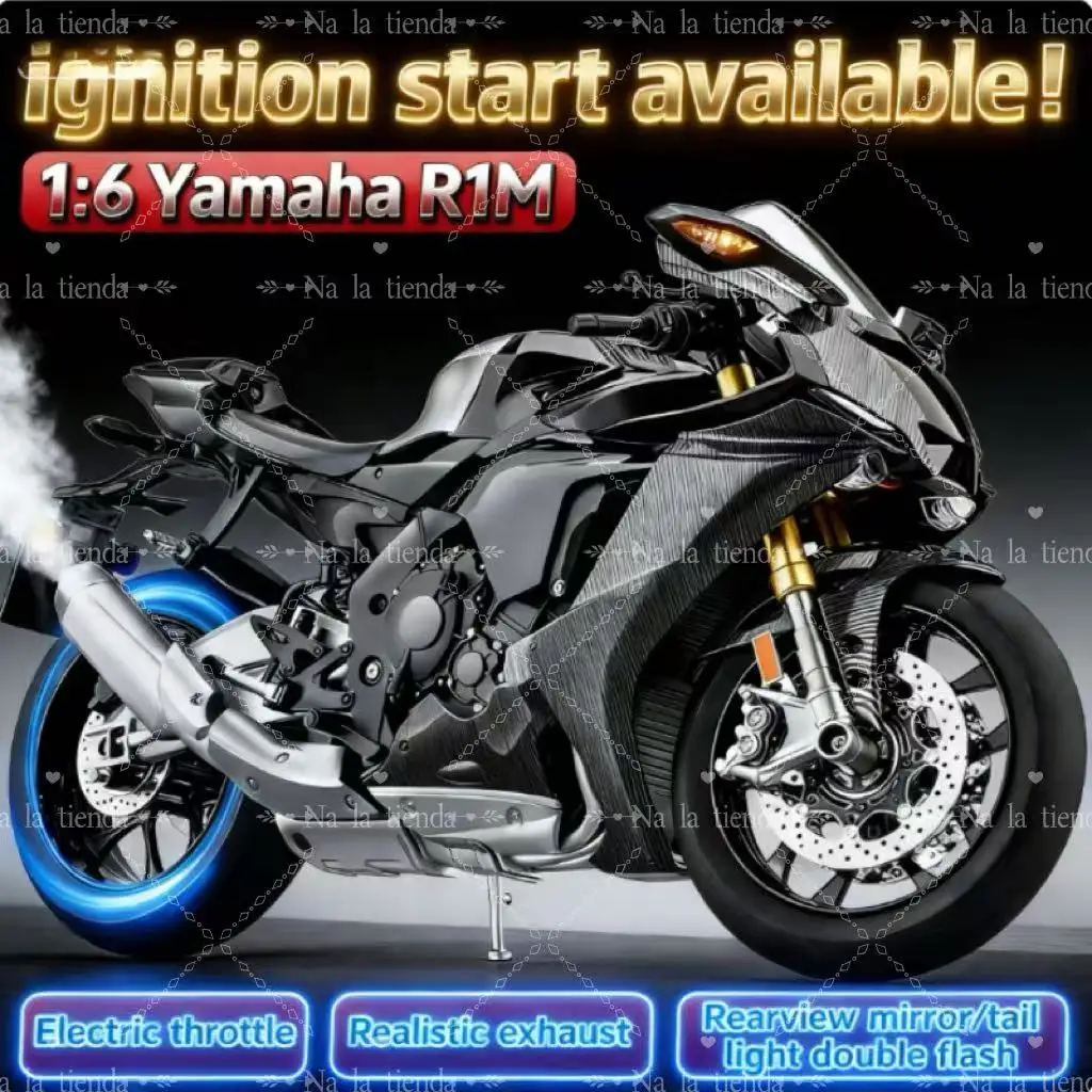 

Spray 1:6 FOR YAMAHA R1M Alloy Metal Diecast Motorcycle Model Desktop Display Collectible Ornament Holiday Present For Boys 15