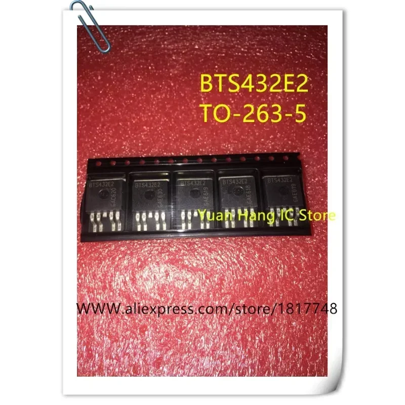 10PCS/LOT BTS432E2 BTS432E BTS432 TO-263 Triode high-end car computer board power switch chip driver