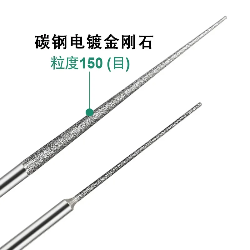 3MM Schleifstäbe Mini-Diamantbohrer Schleifkopf Fräser Nadel Gravur Schnitzwerkzeug Polierwerkzeug Glas Jade Stein Bohrer – Detail 5