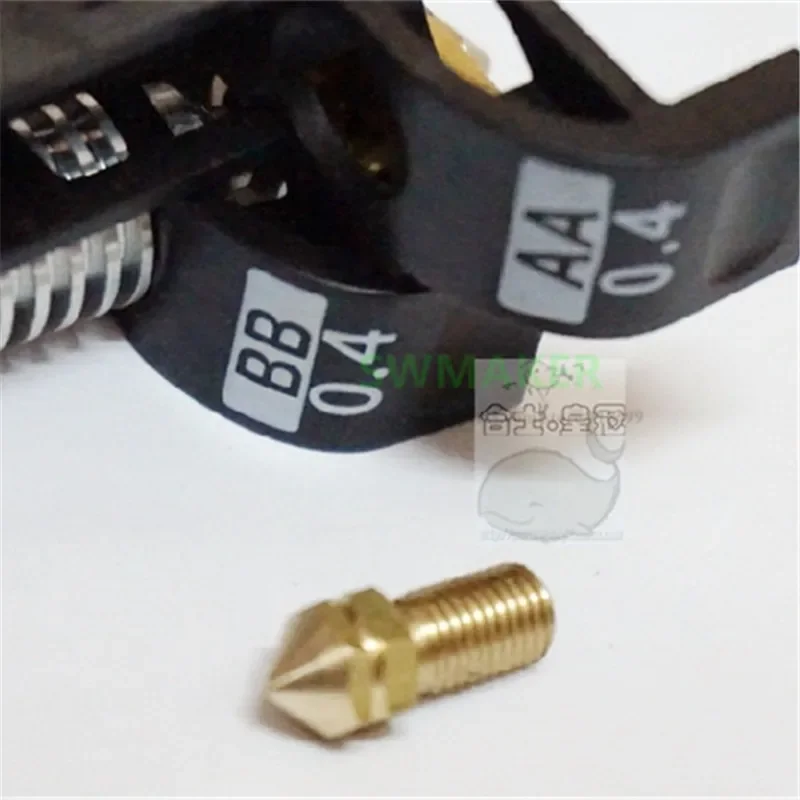 10pcs UM3 3D Printer Replace Print Brass Nozzle 0.4mm 0.25mm 0.6mm 0.8mm for Ultmaker 3 parts 1.75mm / 3.0mm filament