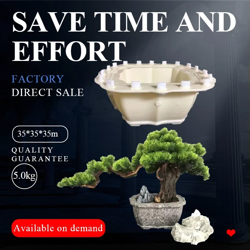 Outdoor Garden Flower Pot Mould Cast in Place Precast Concrete Decorative Planter Molds Plastic Form for Sale