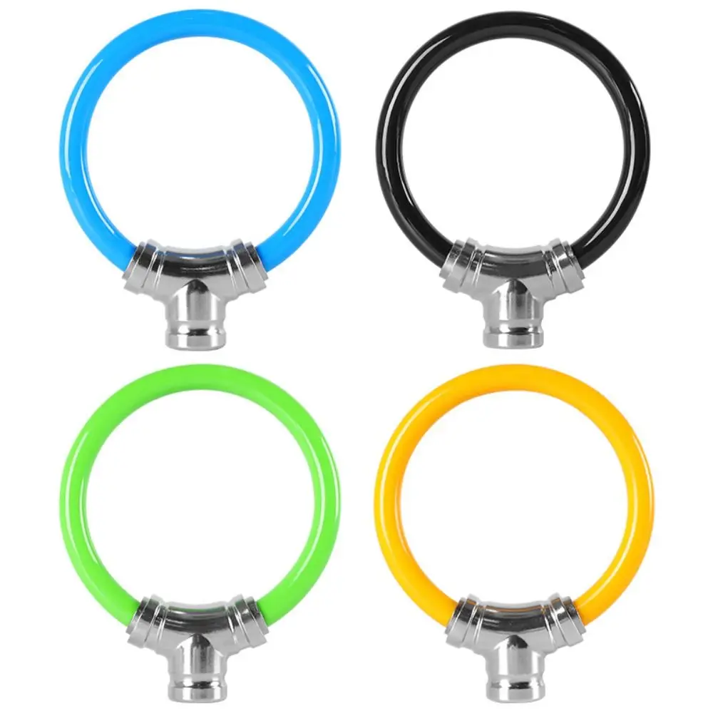 Anti-theft Bike Safety Lock Alloy Ring Lock with 2 Keys Bicycle Chain Lock Anti-shear Thickened Mountain Bike Lock