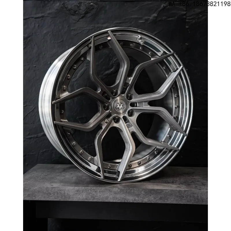 Gloss Grey Personalized Forged Alloy Rims 16 17 18 19 20 Inch 5x112 5x120 For Audi B9 B8 C8 C7 Q5 For BMW F30 F35 G20