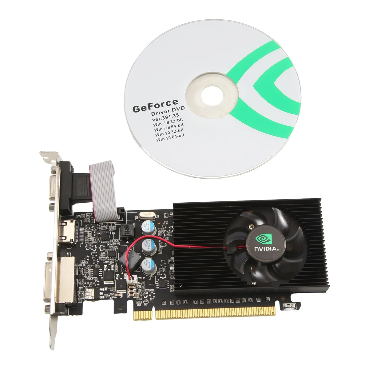 GT730 2G Discrete Graphics Card for High-Definition Video Office Use Multi-Functional Convenient Show Practical Card