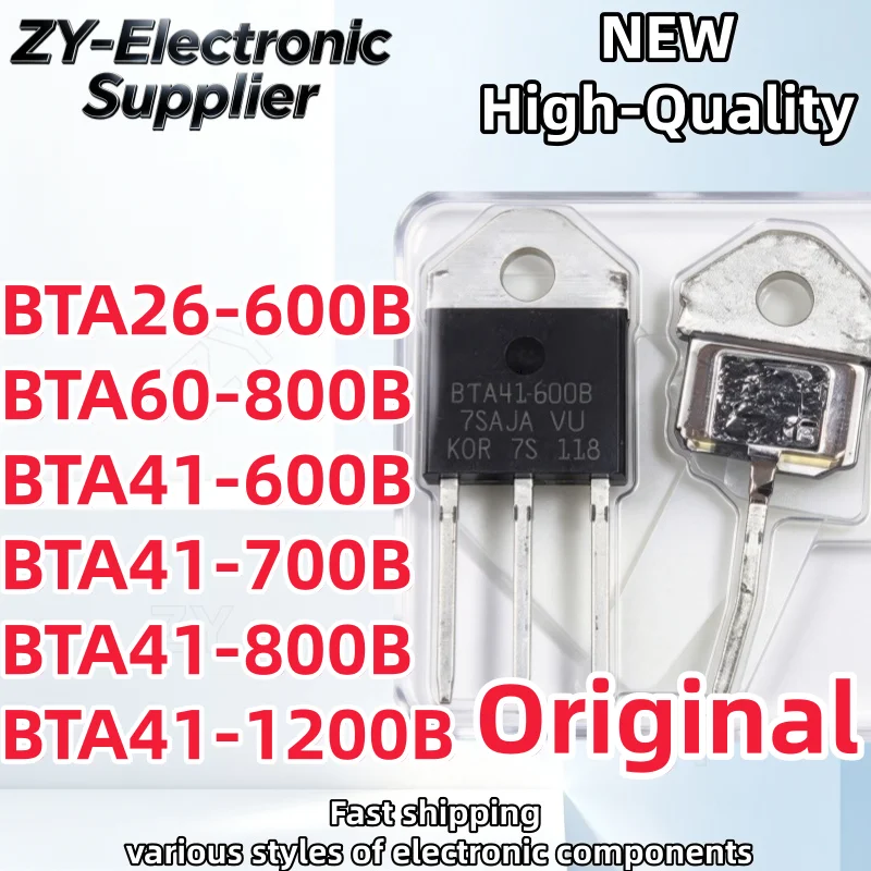 5Pcs Original BTA41 BTA41-600B BTA41-700B BTA41-800B BTA41-1200B BTA26 BTA26-600B BTA60-800B BTA60 TO-3P Best Quality In Stock