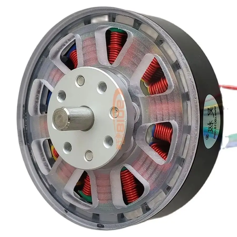 DC24V 100W 36V 200W Disc 18N20P DC Brushless Motor Permanent Magnet Outer Rotor Motor Hub Motor DIY Inductive Hall