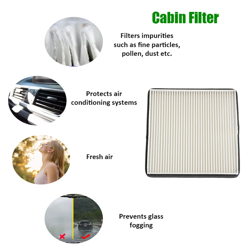 2 pces/1pc filtro de ar da cabine do carro para maxus v80 2.5d 2010-c00013619 f00000365 para ldv v80 2015-alta qualidade