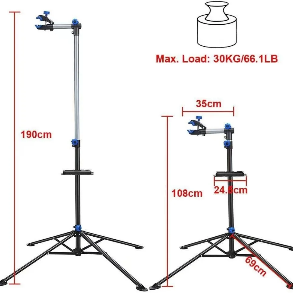 Professional Heavy-Duty Steel Bicycle Repair Stand | Mountain Bike Maintenance Workstation Stand Holder for Home & Bike Shop Use