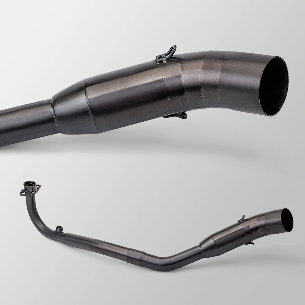 الانزلاق على ل Z125 Z125Pro حتى 2018 دراجة نارية نظام العادم الجبهة منتصف وصلة الأنابيب 51 مللي متر الخمار الهروب تعديل 51 مللي متر كاتم الصوت