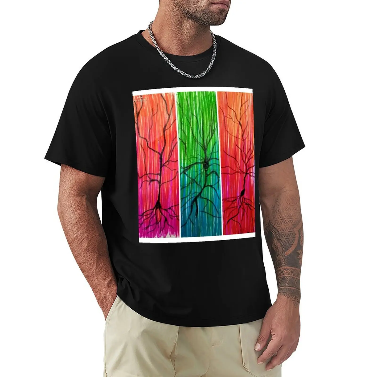 Neurons the musketeers T-Shirt Basic Solid Tee for Daily Use