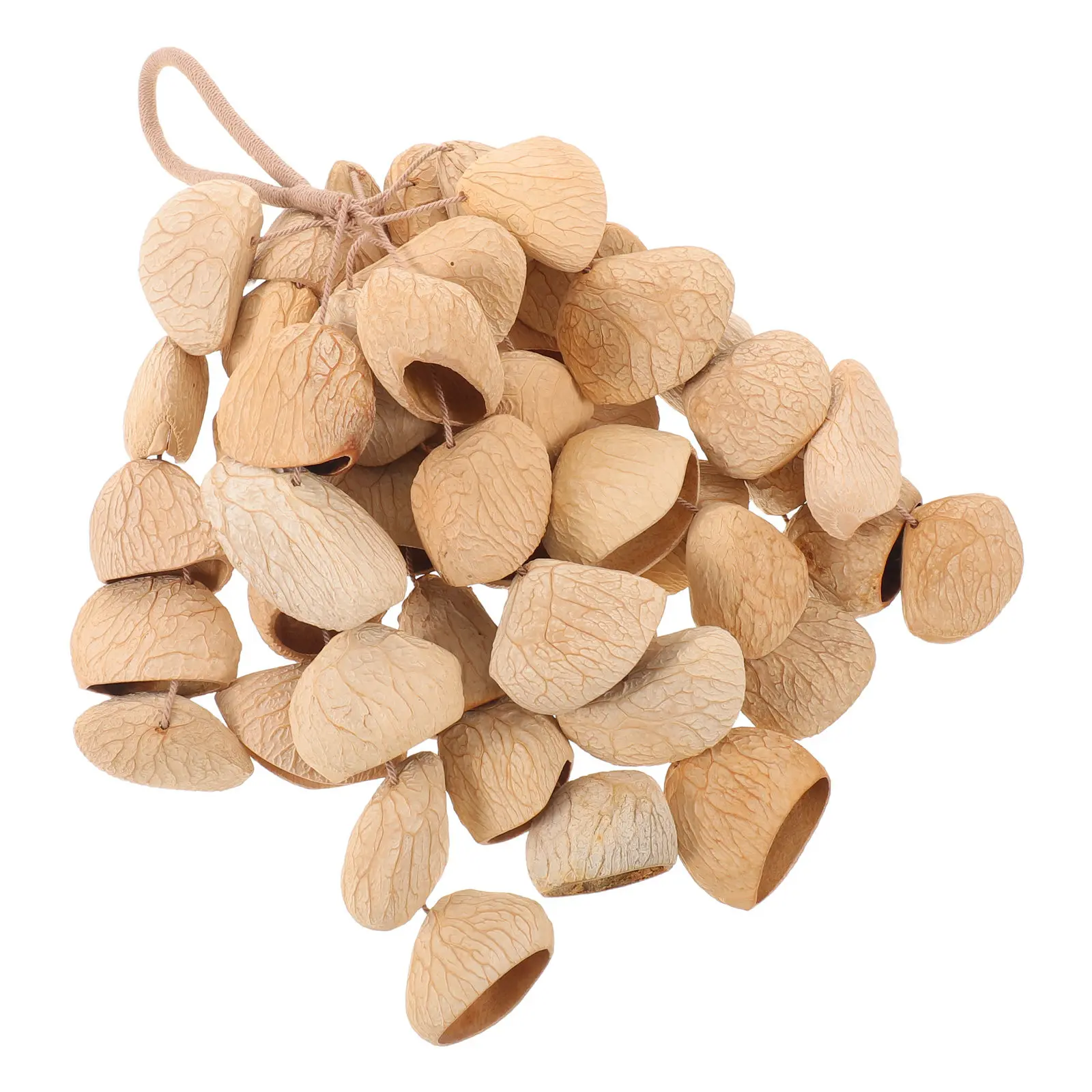 Handmade Coconut Shell Wind Chimes Hanging Fruit Sound Healing Instrument Outdoor Garden Decor 13.4 Inches Hand Chime