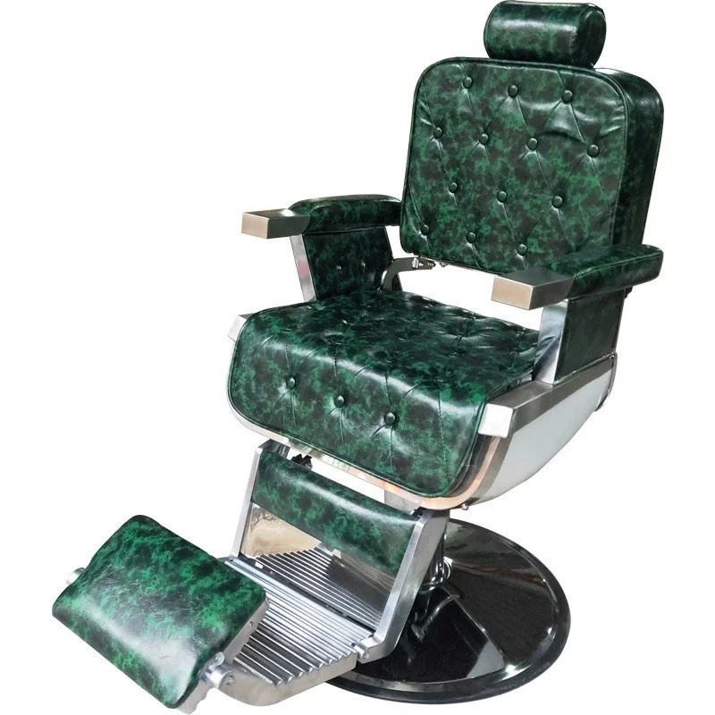 Barbershop vintage oil head chair salon for men's shaving and contouring barber chair