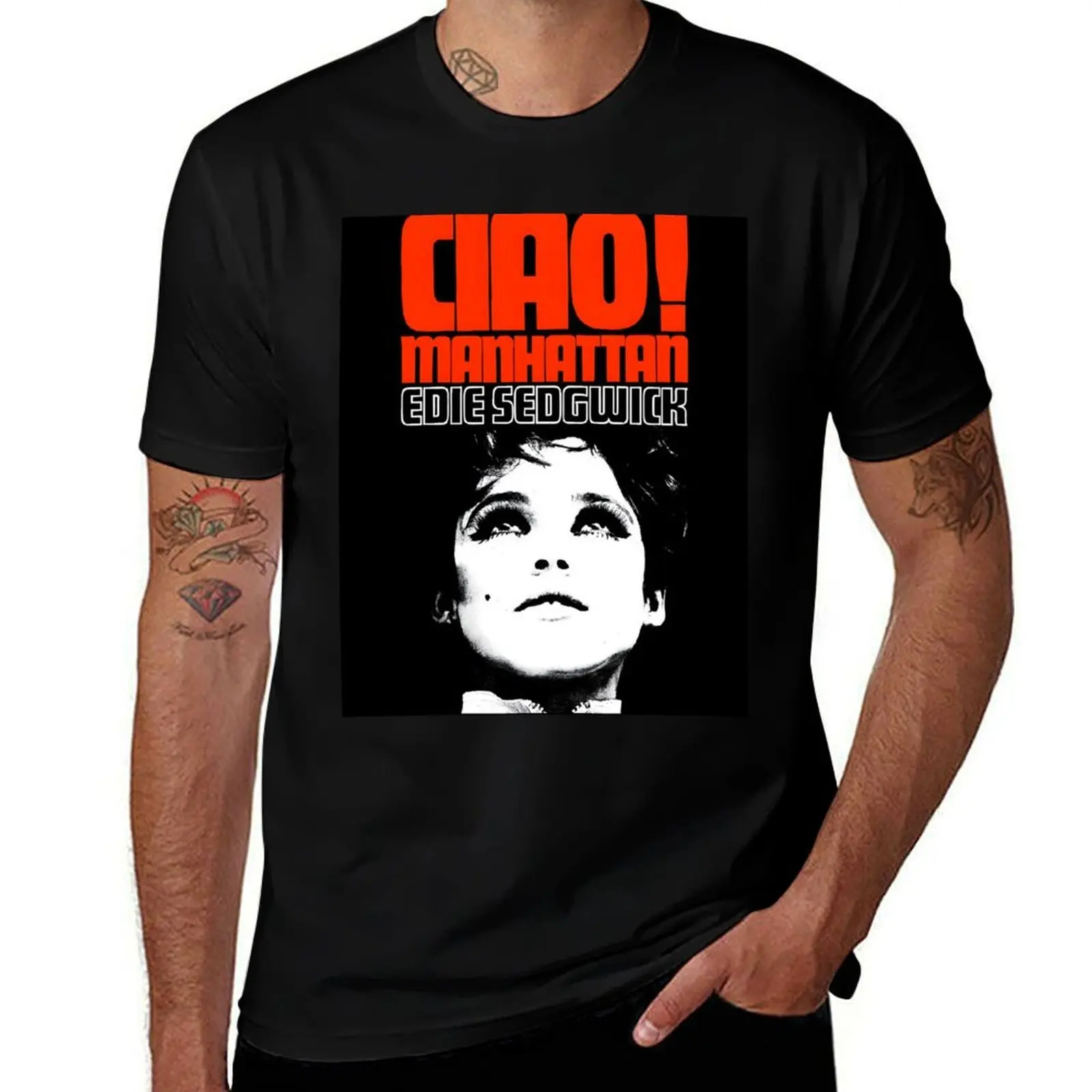 Ciao Manhattan-Camiseta Edie Sedgwick verano 2025 camisetas de talla grande ropa de verano camisetas grandes y altas para hombres