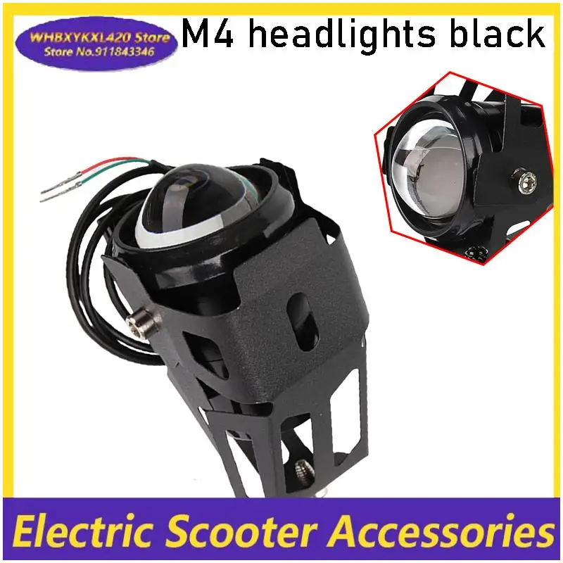 سكوتر 3000LMW U7 LED المصابيح الأمامية القيادة مع القرن أضواء الضباب ل سكوتر كهربائي دراجة نارية الملحقات العالمية