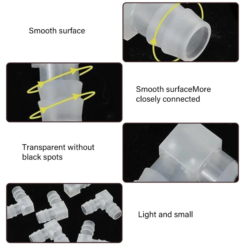 6 قطعة L شكل 90 درجة الكوع بيند انبوب ماء موصل 12 مللي متر خرطوم بلاستيك المفاصل تجهيزات أنابيب الري سهلة الاستخدام