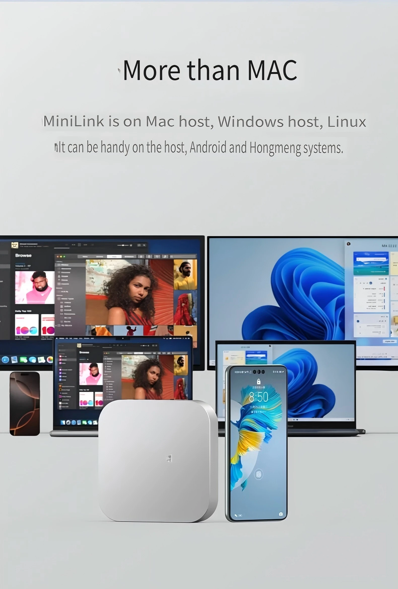 محول محطة إرساء Macmini M4 M.2 حاوية القرص الصلب المتوافقة مع ملحق سطح المكتب Thunderbolt 3/4