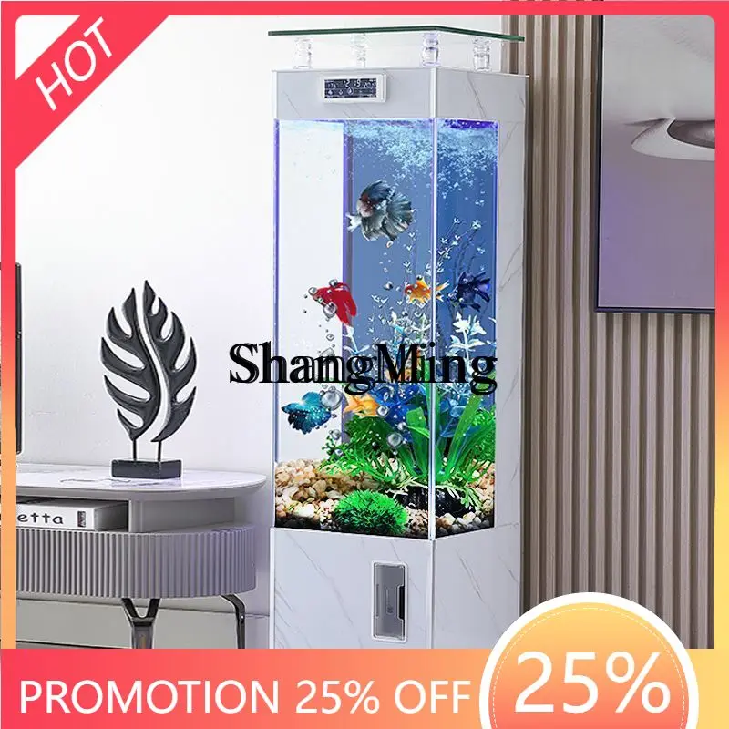 

FG aquarium floor-to-ceiling household square fully automatic light luxury square body water-free