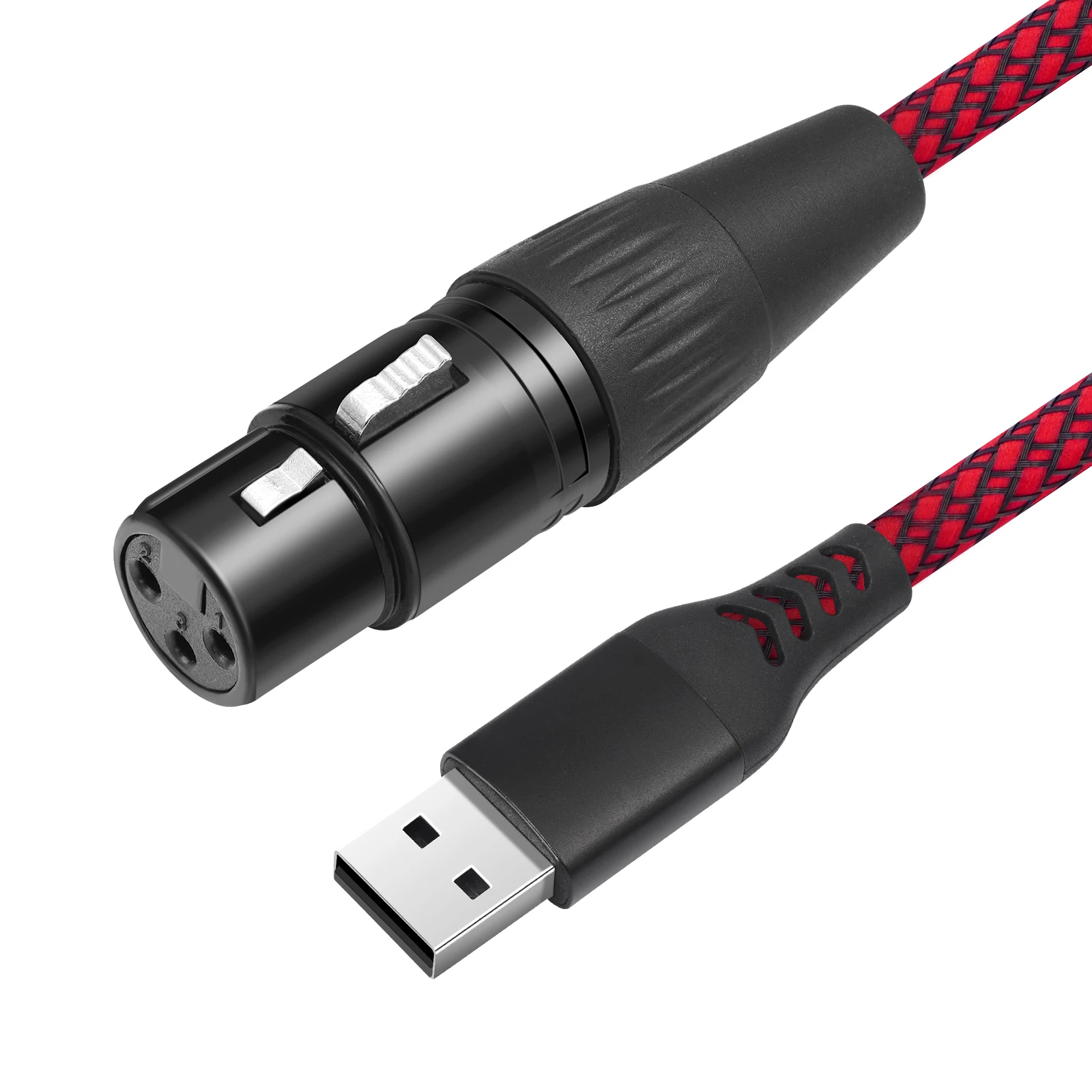 Cable de micrófono USB macho a XLR hembra Cable convertidor de enlace de micrófono Cable USB macho a XLR hembra para micrófonos o grabación
