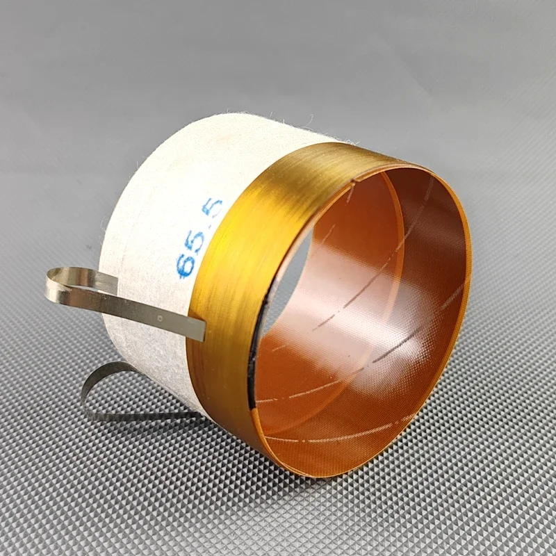 

1 шт. 65,5 мм звуковая катушка для сабвуфера-шпулька из стекловолокна, плоский провод из чистого алюминия, высота 50 мм, 16 Ом, замена катушки басового динамика