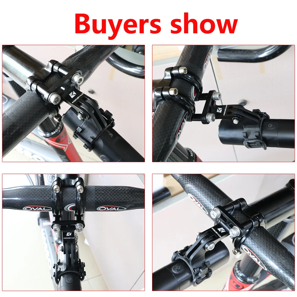 KOCEVLO Bike Handlebar Bicycle Extension Alloy Camera Mount GoPro Bracket Holder For Fasterway Cycling Accessorie