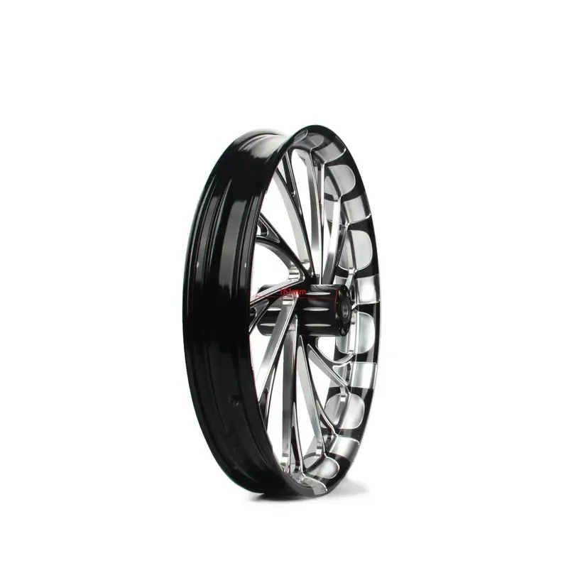 improved large tire front hub anodized bright black high gloss white rim hub