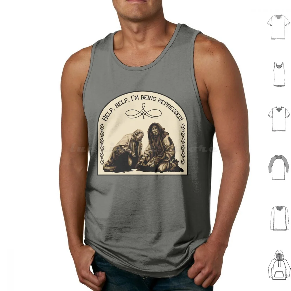 

Святой Грааль Крестьянский Будь Рапрессованные Майки Жилет без рукавов Святой Грааль и Святой Грааль Пейтон Монти Забавная комедия Ni Grail