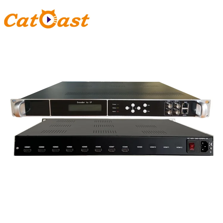 H.264 H.265 Live streaming Encoder 24 channel HD to SPTS MPTS over UDP MPEG4 Digital Encoder live streaming equipment