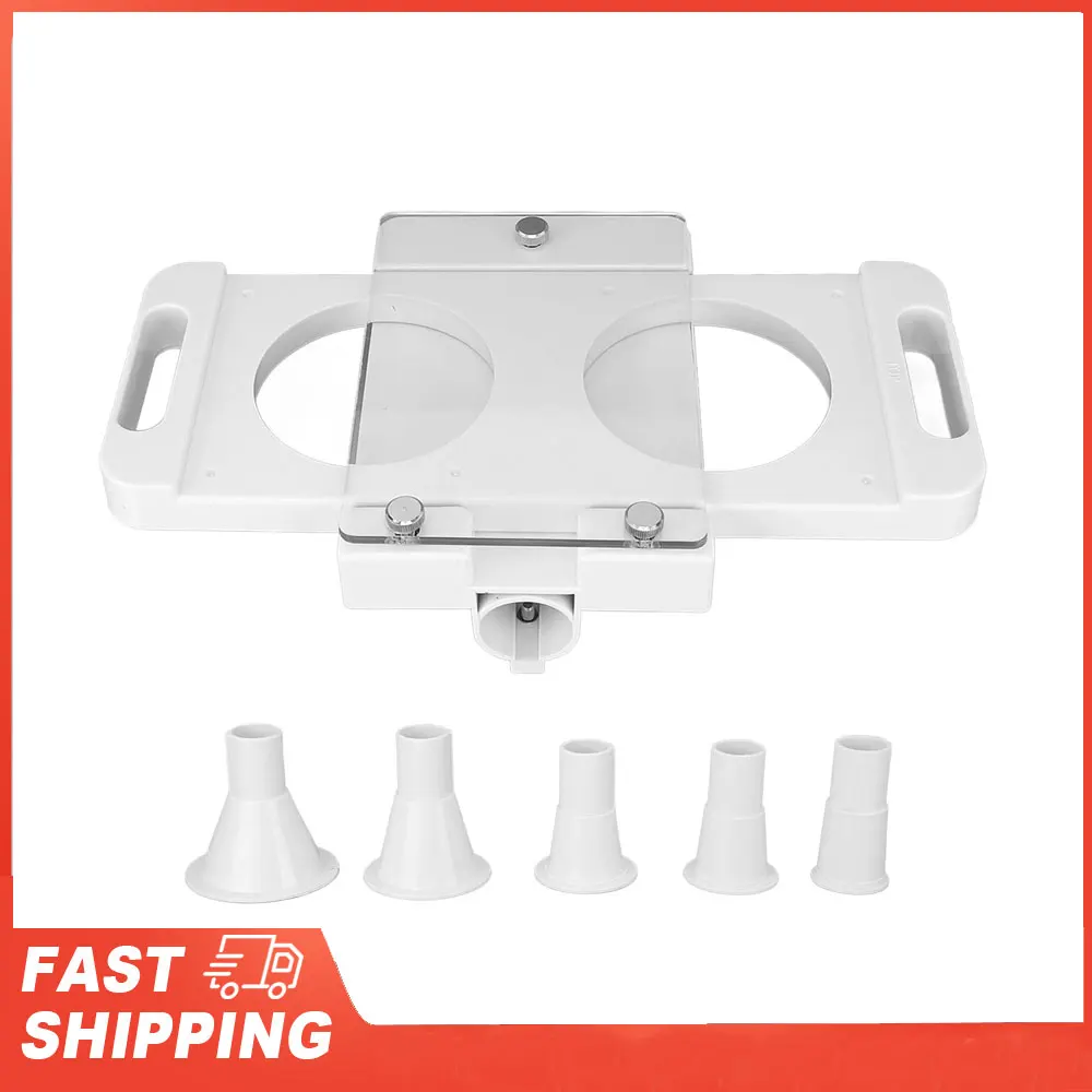 

Hamburger Pressing Mould Maker Non Stick 2 Holes ABS Hamburger Press Patty Maker for Sausage Filler Meat Grinder