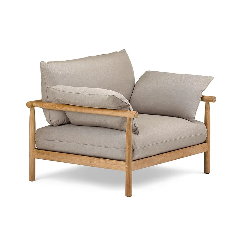 

✗x Nordic Outdoor Hotel Homestay Villa Courtyard Balcony Waterproof Teak Sofa Coffee Table Combination*