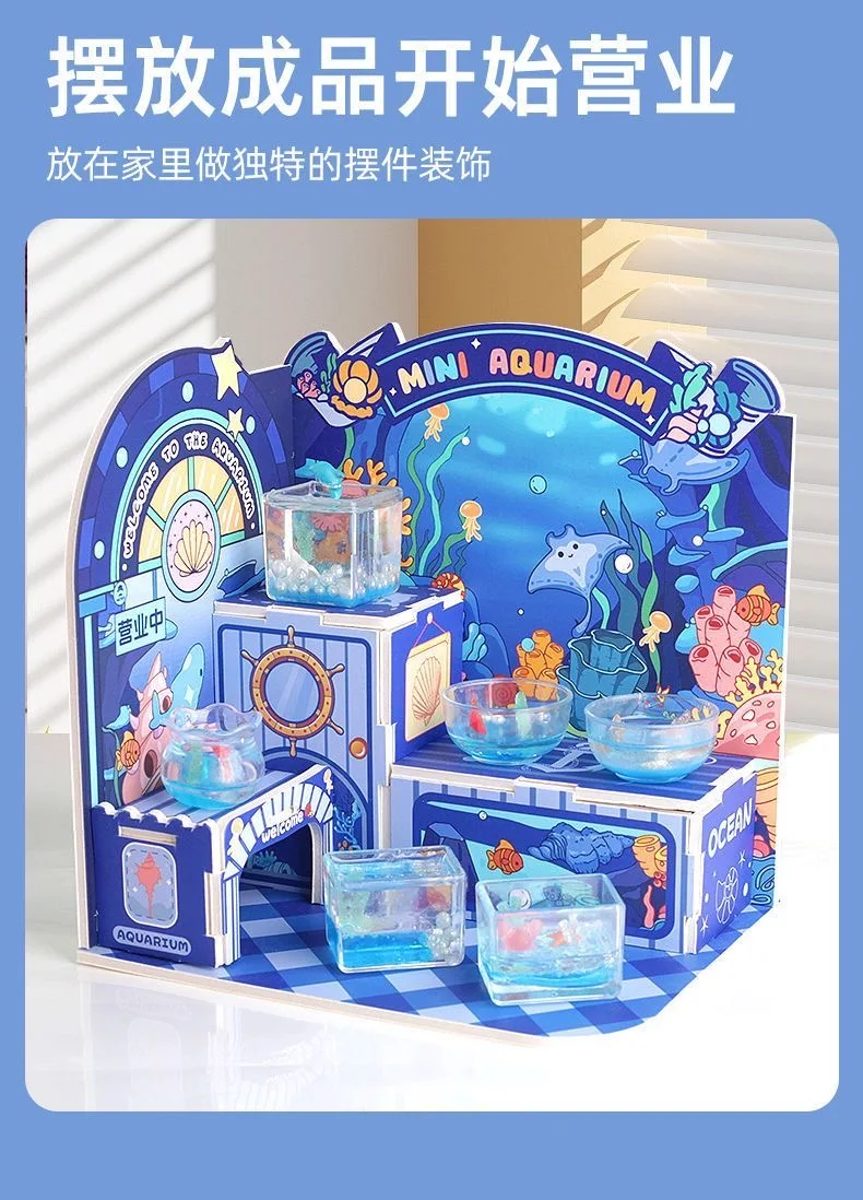 Mini-Aquarium-DIY-Set – handgefertigtes Mikrolandschaftsspielzeug für Kinder, als Geschenk