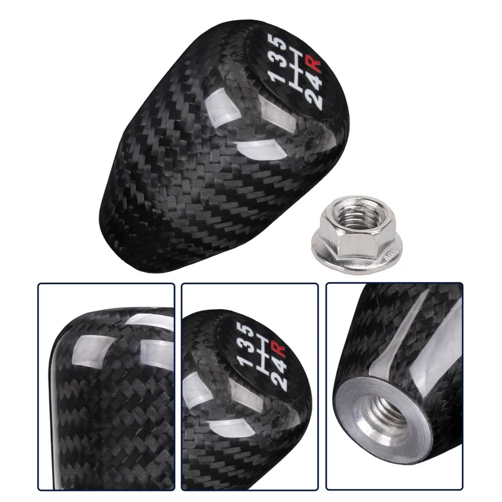 5Speed Gear Shift Knob Manual Shifter Lever Head M10x1.5 Thread Automotive Interior Modification Accessories