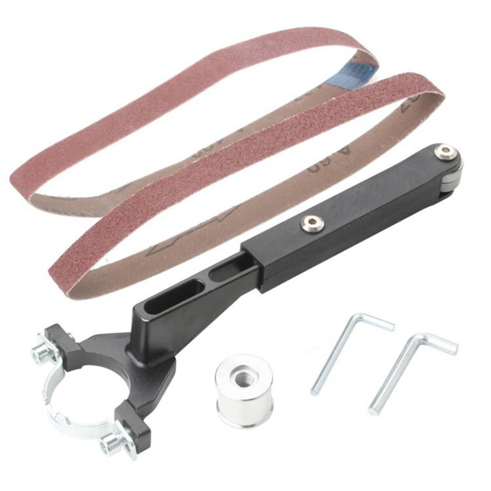 Angle Grinder Belt Sander Barcket Polishing Machine Woodworking For 100mm Angle Grinder Home Tools Mini Sander Aluminum Alloy