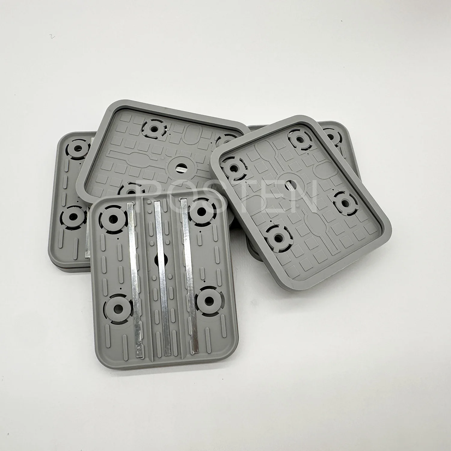 5pcs 140*115*17mm Rubber Pad with Steel for Anderson PTP CNC Machining Center Vacuum Block Suction Cup Plate