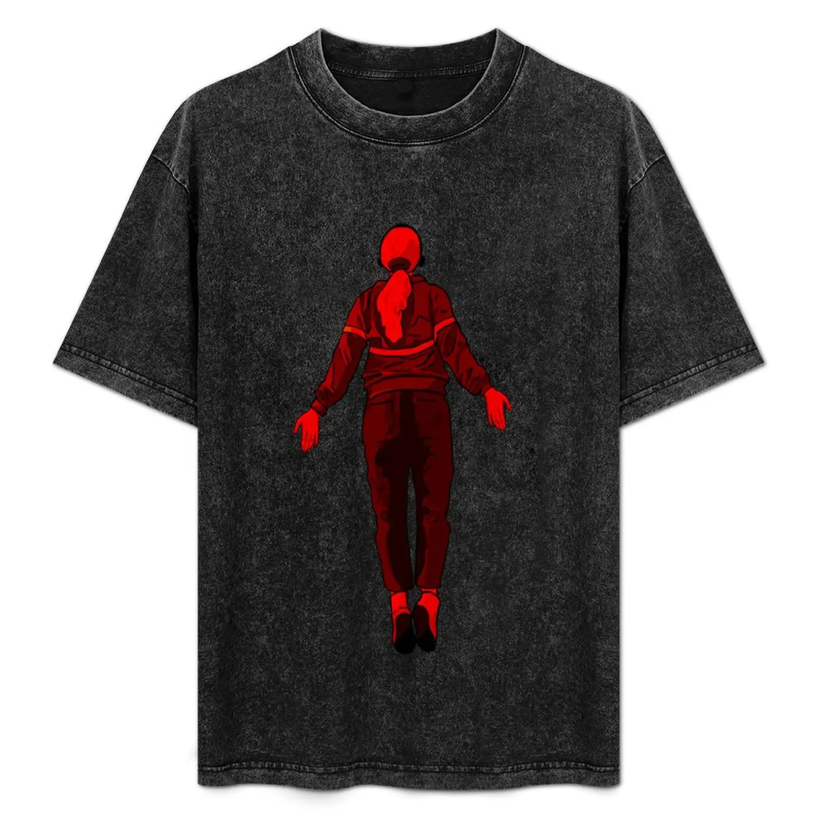 Max floating - red T-Shirt Casual Everyday Short Sleeve T-Shirt
