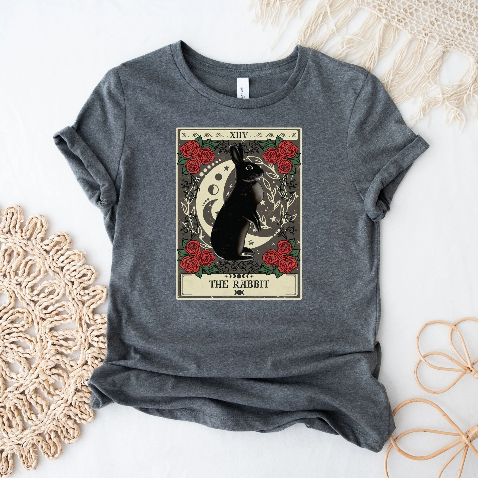 Kaninchen-Tarotkarten-Shirt, Tierliebhaber