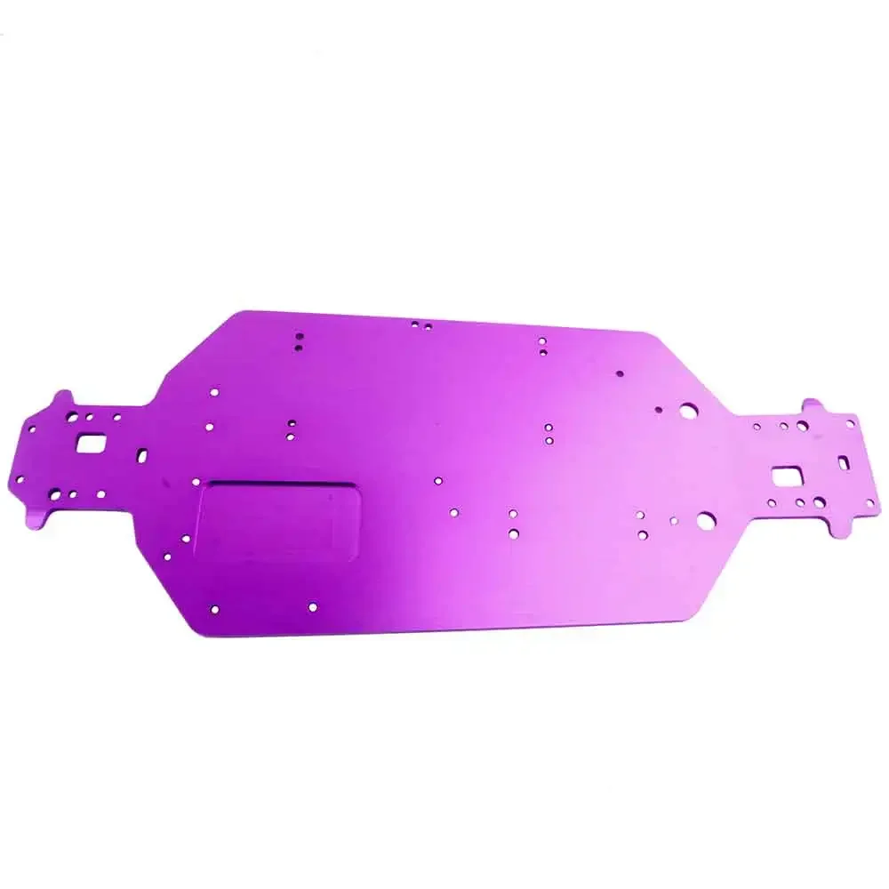 HSP 04001 Metal Aluminum Chassis Upgrade Parts For 1/10 RC Buggy XSTR Monster Truck BRONTOSAURUS 94111 Redcat Volcano EPX