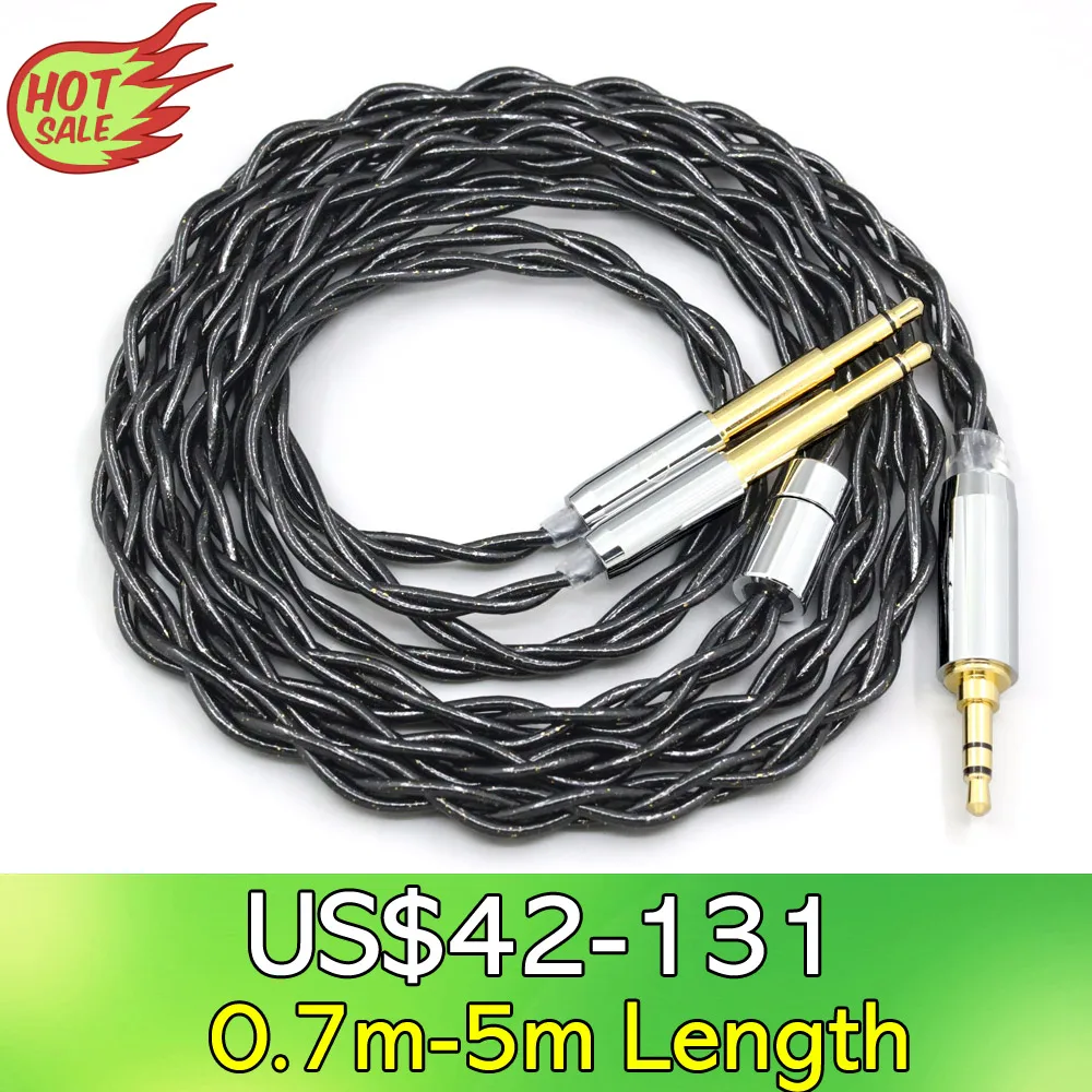 

LN008334 99% Pure Silver Palladium Graphene Floating Gold Cable For Meze 99 Classics NEO NOIR Headset Headphone