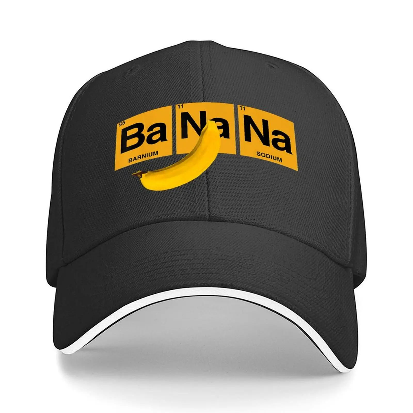 

Banana Elemental Square Happy Baseball Cap Male hat fishing hat Rugby Hood Baseball For Men Women's