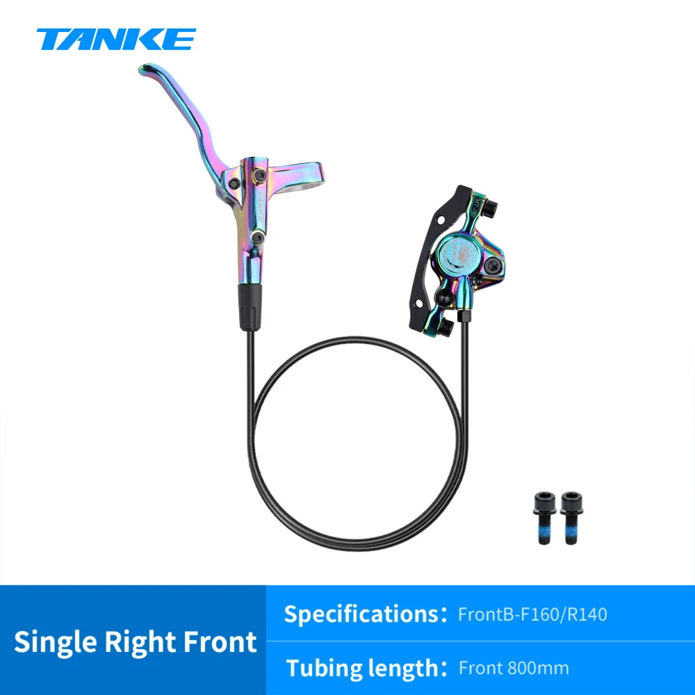 TANKE MT200 Fiets Hydraulische Schijfrem MTB Rem BL BR 800/1600mm Fietsrem 2 Zuiger 3 Vinger Stalen hendel Fietsonderdelen Upgrade